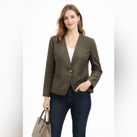 Larry Levine Jackets & Blazers - Women’s Vintage Larry Levine Olive Blazer
